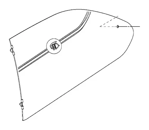 Боковое стекло Л с уплотнит. Gruen 51368146327 BMW