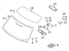 ЛОБОВОЕ СТЕКЛО (D) LR154738 LAND ROVER