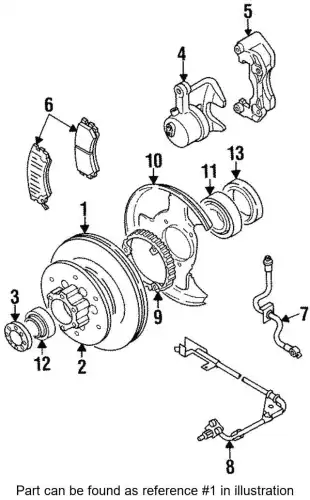 Тормозной диск ISUZU 8970340353