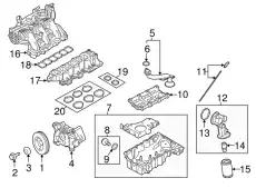 Прокладка коллектора MOTORCRAFT 7T4Z9439D