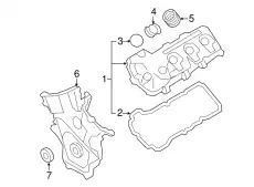 Прокладка клапанной крышки MOTORCRAFT BR3Z6584B