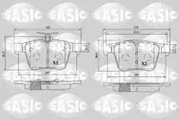 Тормозные колодки дисковые SASIC 6216197