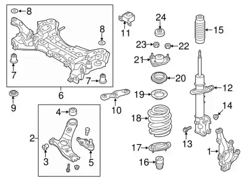 Рычаг подвески MOBIS 545012P201