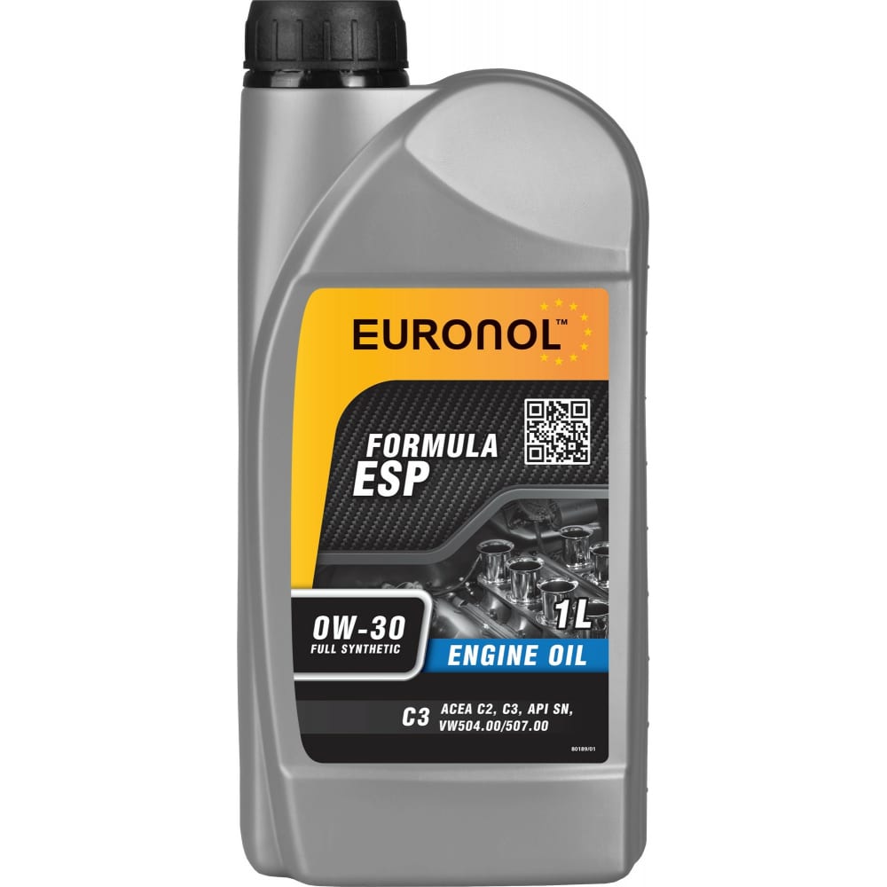 Моторное масло EURONOL 80189 0W30 синтетическое