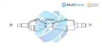 Вал приводной 18041640 ODM-MULTIPARTS