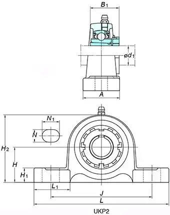 Узел UKP217 KOYO