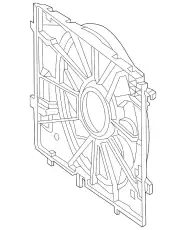 Engine Cooling Fan Assembly ! \21>23 MB S 500 3.0L L6 099 906 91 04