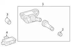 000 905 84 13 TPMS Sensor !Left/Right \21>23 MB C 300 2.0L L4
