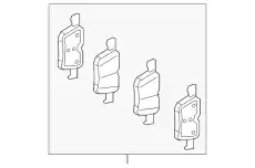 Тормозные колодки дисковые MB 000 421 98 01