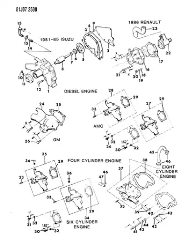 помпа Jeep JR775047
