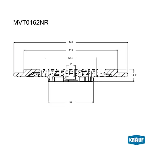 Фильтр масляный KRAUF MVT0162NR