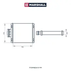 Радиатор печки MARSHALL M4991105