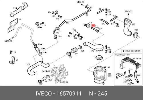 Гайка автомобильная IVECO 16570911