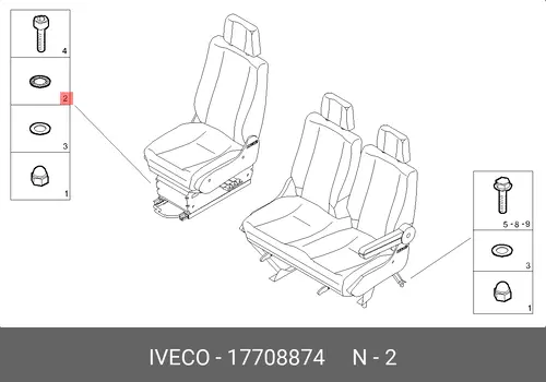  ШАЙБА 10ММ ЗУБЧАТАЯ 17708874 IVECO