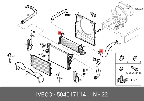  КЛИПСА 504017114 IVECO