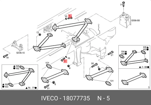 болт! M18x2x55/67\ Iveco 18077735