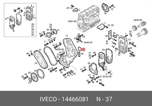  O-КОЛЬЦО 14466081 IVECO