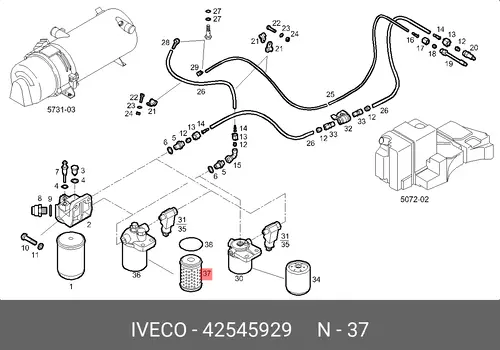 Топливный фильтр IVECO 42545929