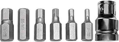 Набор бит 6-гранных 7 шт. CrV 57807 FIT TOOLS
