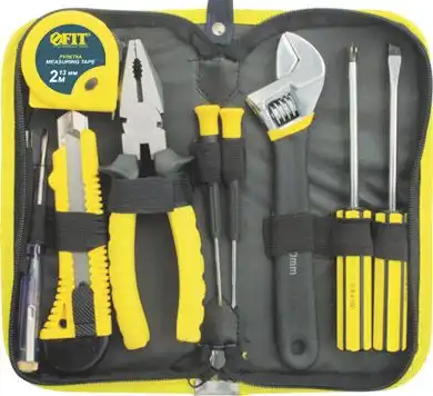 Набор инструмента 9 шт., матерчатый чехол 65139 FIT TOOLS