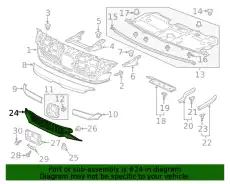 Решетка радиатора HONDA 71110TRWA50