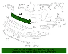 Решетка бампера HONDA 71113TGSA00