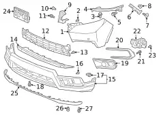 Решетка бампера HONDA 71113TGSA00
