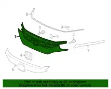 Решетка радиатора HONDA 71121TBAA61