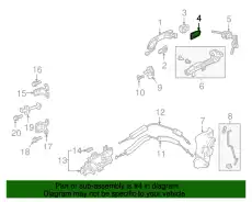 Ручка двери HONDA 72184TVAA01
