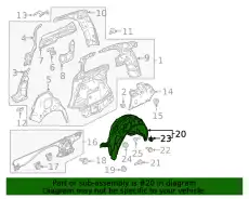 Подкрылок HONDA 74551THRA00