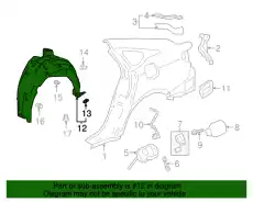Подкрылок HONDA 74591TVAA50