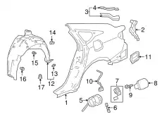 Подкрылок HONDA 74591TVAA50