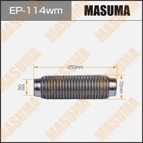 Гофра глушителя MASUMA EP114WM L= d=