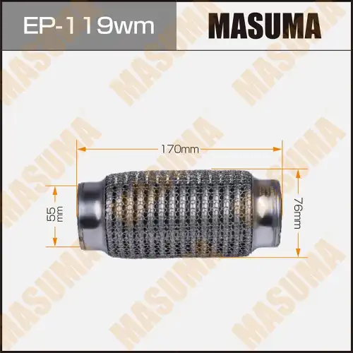 Гофра глушителя MASUMA EP119WM L= d=
