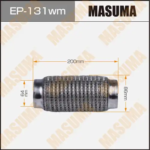 Гофра глушителя MASUMA EP131WM L= d=