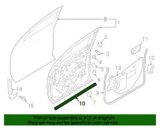 Уплотнитель двери NISSAN 808389FV0C