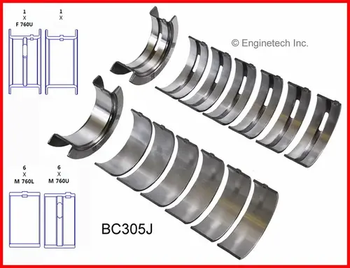 Main Bearing Set BC305J ENGINETECH