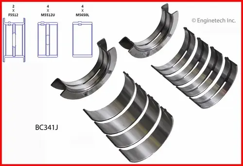 Main Bearing Set BC341J ENGINETECH
