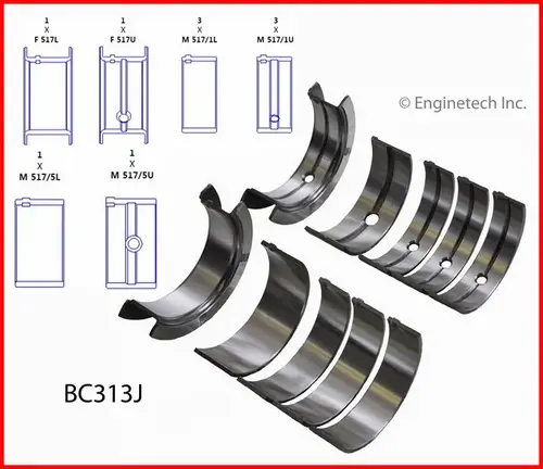 Main Bearing Set BC313J ENGINETECH