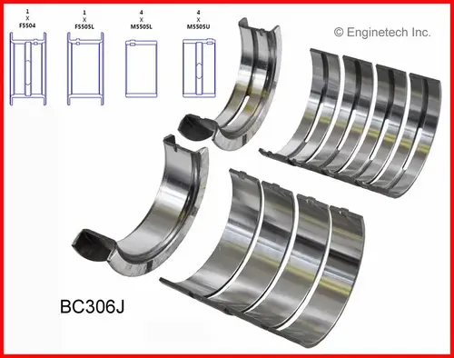Main Bearing Set BC306J ENGINETECH