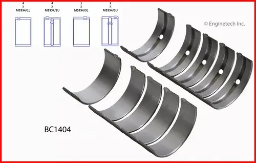 Main Bearing Set BC1404 ENGINETECH