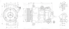 компрессор кондиционера!\ Dodge Caliber 06> LCAC 0349 LUZAR