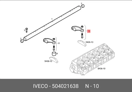 Коромысло клапана ГРМ IVECO 504021638
