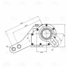 Рычаг регулировки тормоза TRIALLI ZF 2518