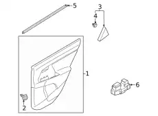 PANEL ASSY-REAR DOOR TRIM,RH 83308Q5020EJ2 KIA