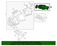 DUCT,A/CL OTLT FRT(INCLS 4,5) 23458514 GMC