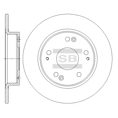 Тормозной диск SANGSIN SD4118