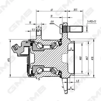 Ступица GMB GH35110A