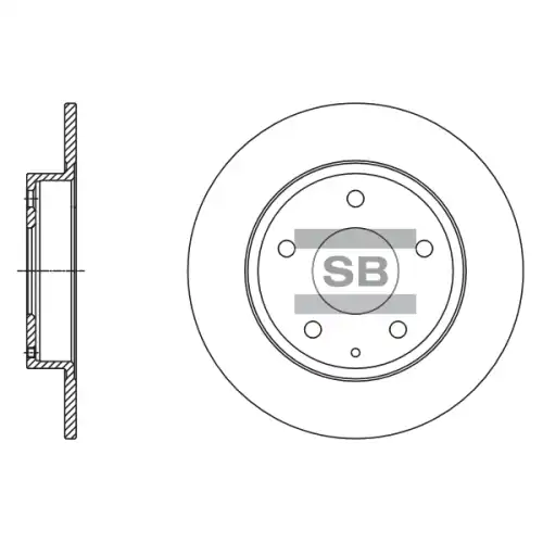 Тормозной диск SANGSIN SD4422