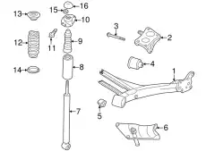 Резиновая подушка 1J0511423 VAG